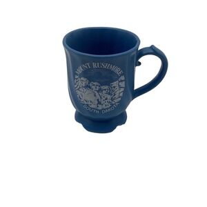 Mount Rushmore National Monument Blue Ceramic Souvenir Coffee Mug